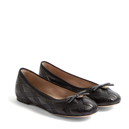 Quiltie 67 Leather Ballet Flats