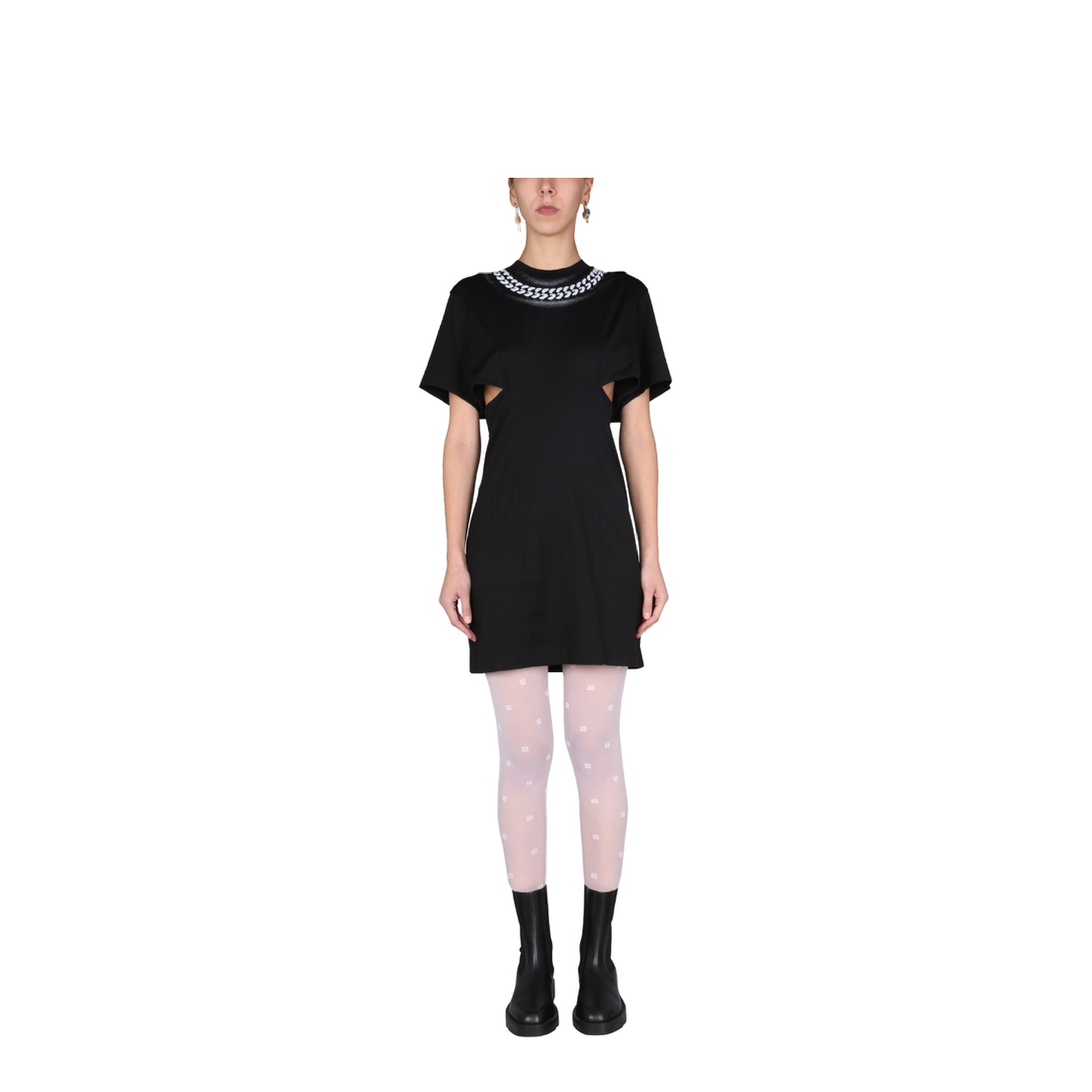 Dress with 3D Chain Print