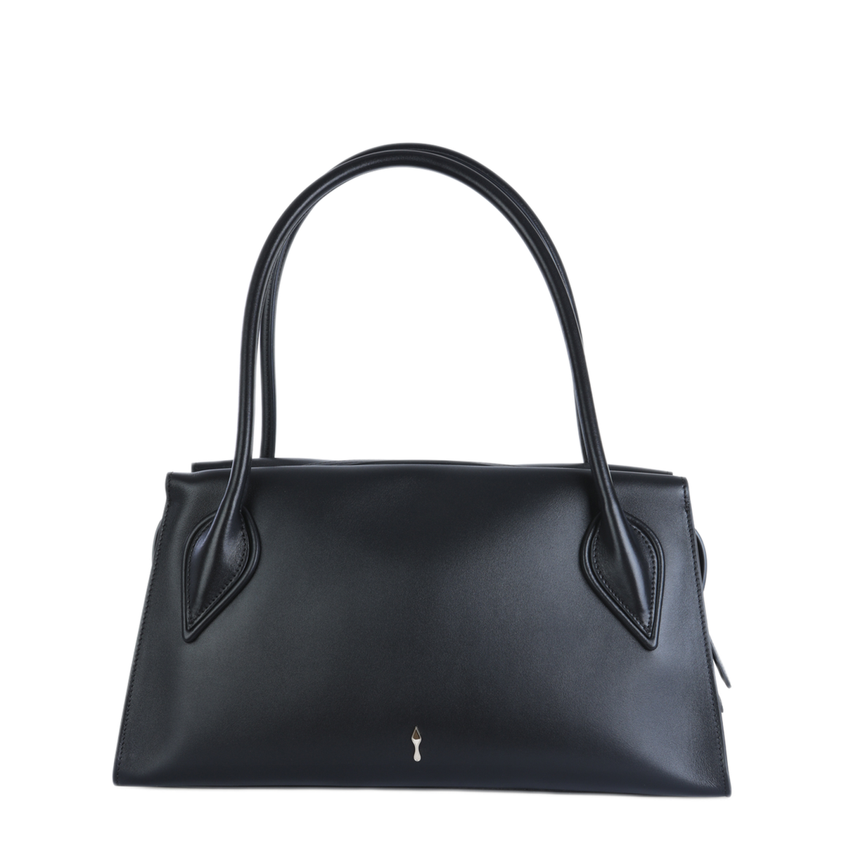 Venus Medium Calf Leather Shoulder Bag - Black