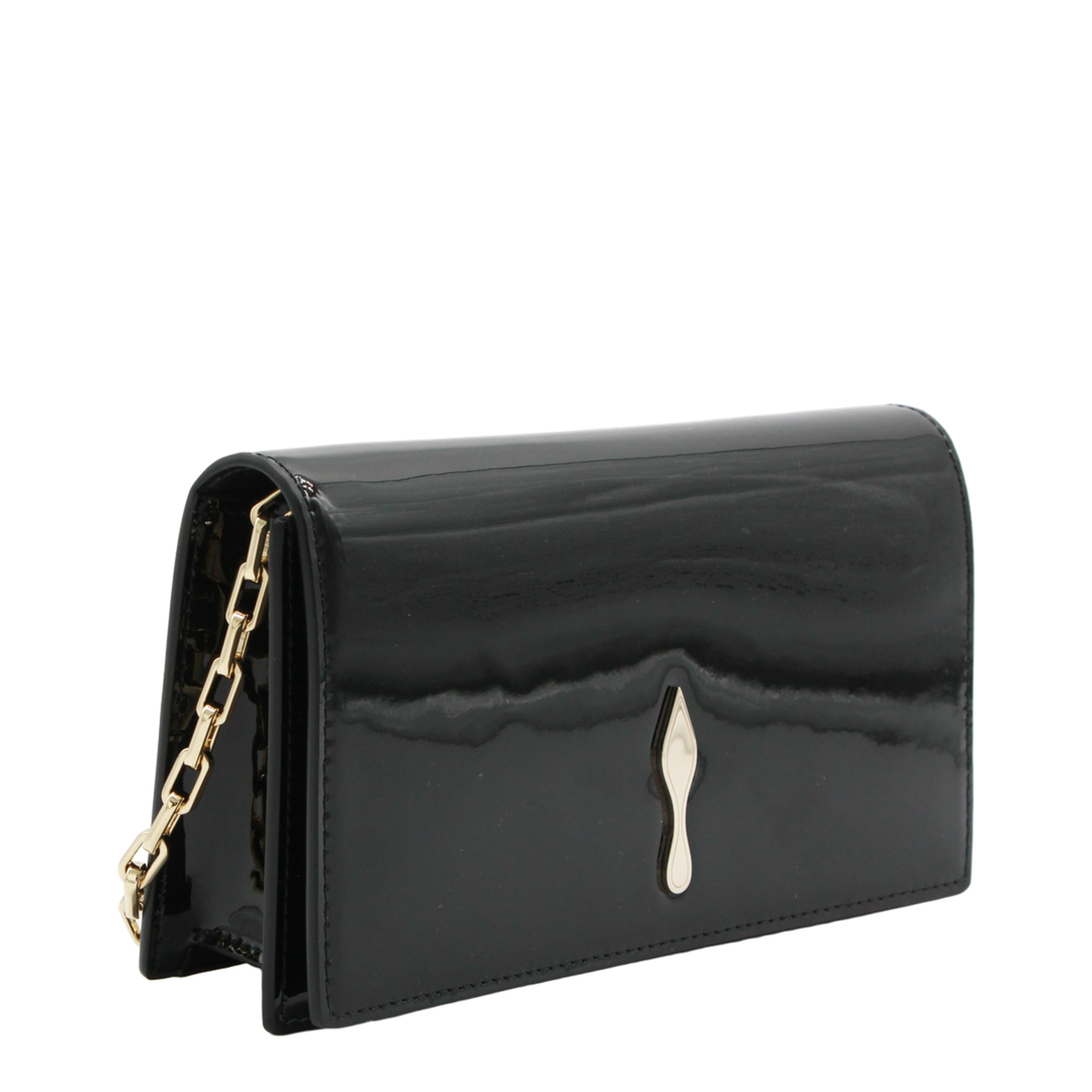 Bettina Clutch Patent Calf Leather Black