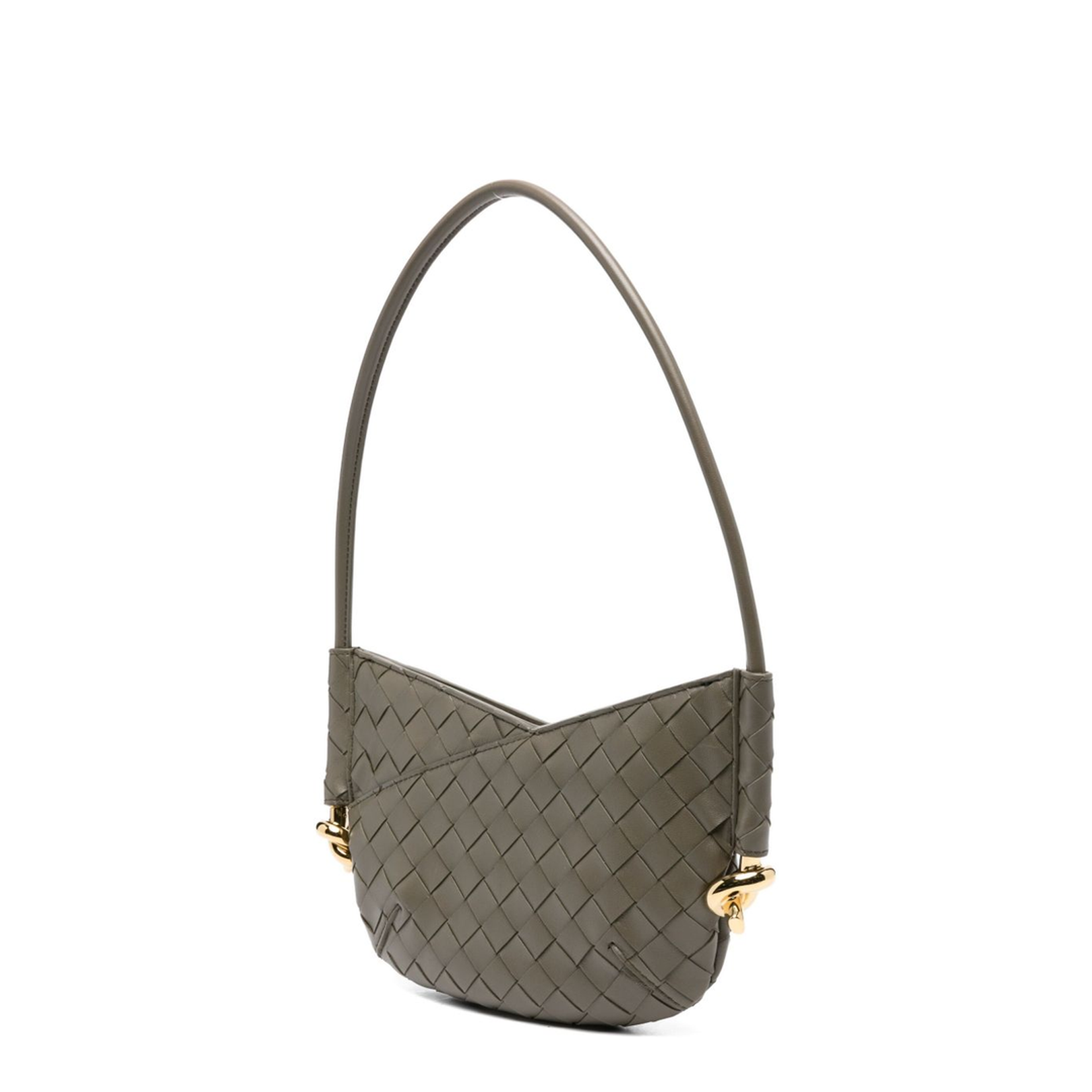 Intrecciato Weave Calf Leather Bag