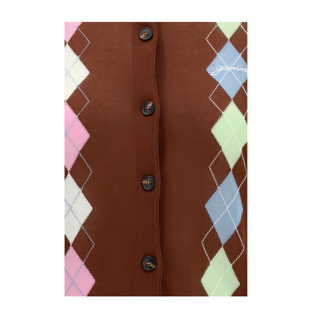 MAYFEYR - Ganni - Diamond Pattern Cardigan - A116000905H