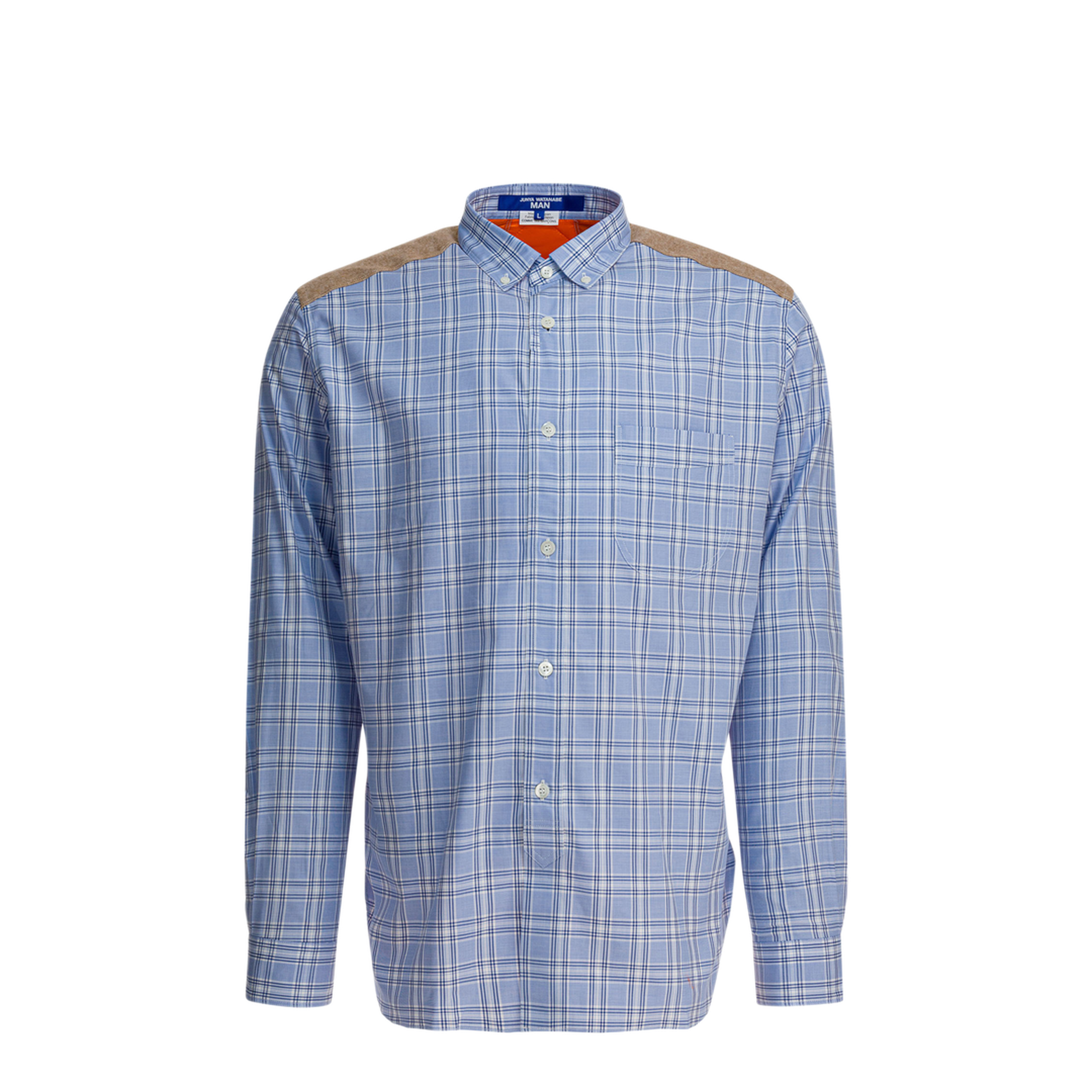 MAYFEYR -  - Check Shirt With Quilted Inserts - WPB012W251SAXNVWHXOR