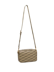 Bb Monogram Crossbody Bag In Brown