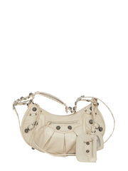 Le Cagole Small Shoulder Bag, Silver Hardware