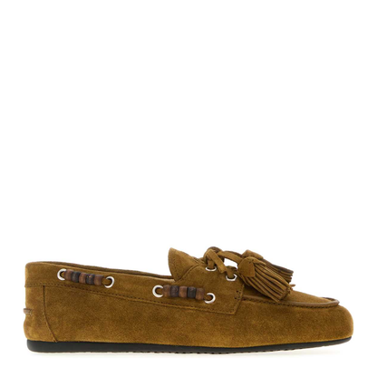 MAYFEYR - Miu Miu - Khaki Suede Loafers - 5D518EF005054F0393