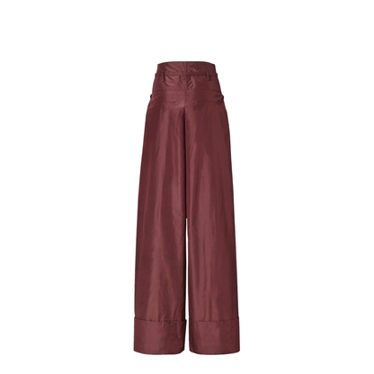 Trousers Silk Red