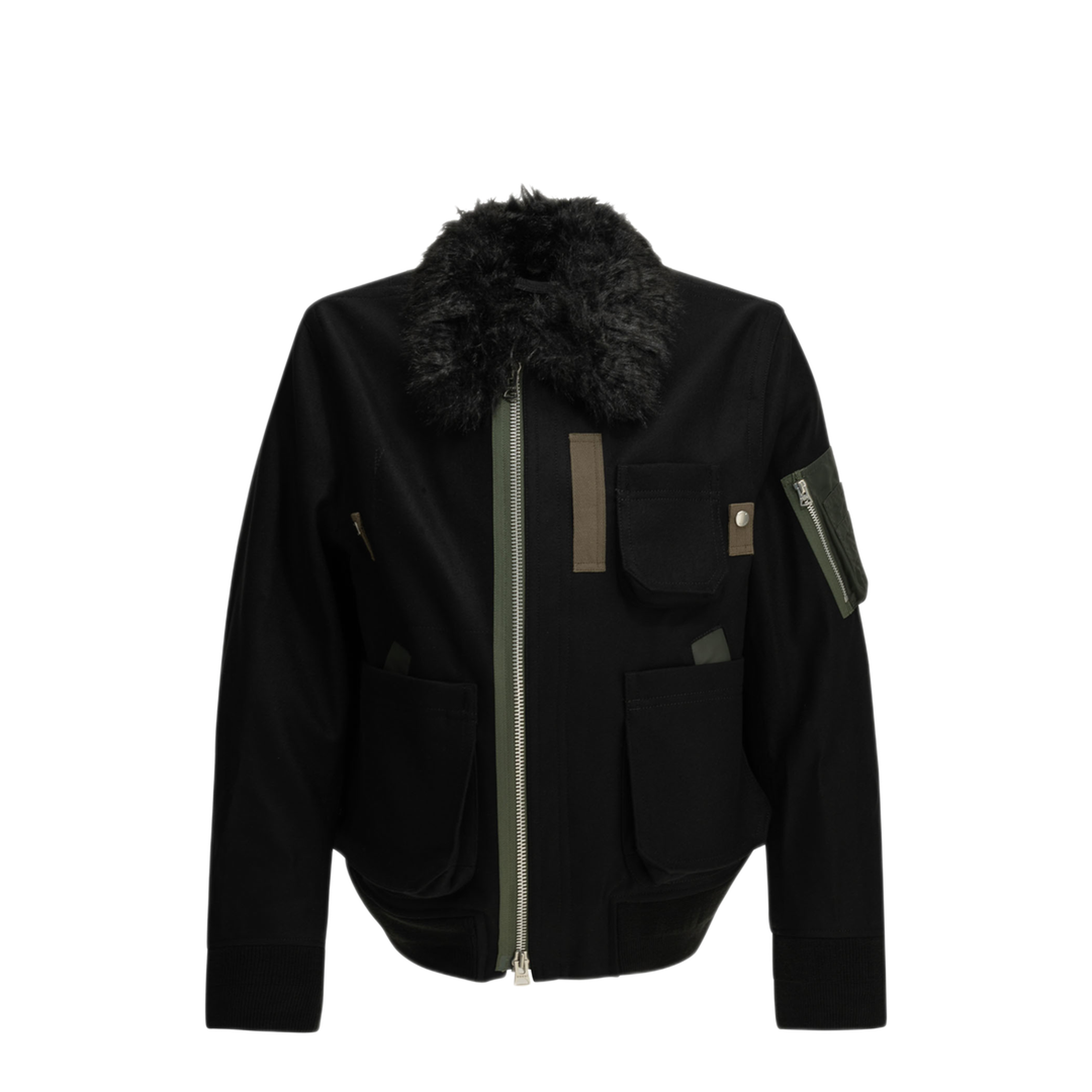 MAYFEYR - Sacai - Wool Bomber Jacket - 2604081M001