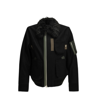 MAYFEYR - Sacai - Wool Bomber Jacket - 2604081M001