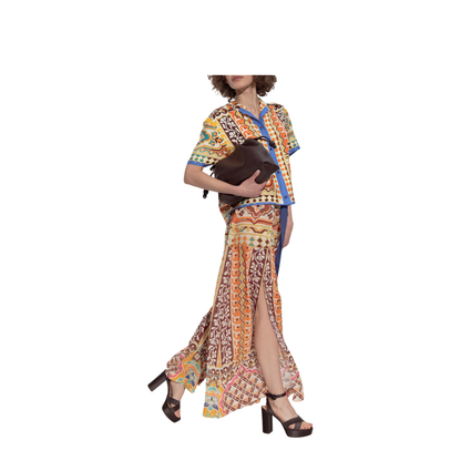 Trousers with slits on the legs