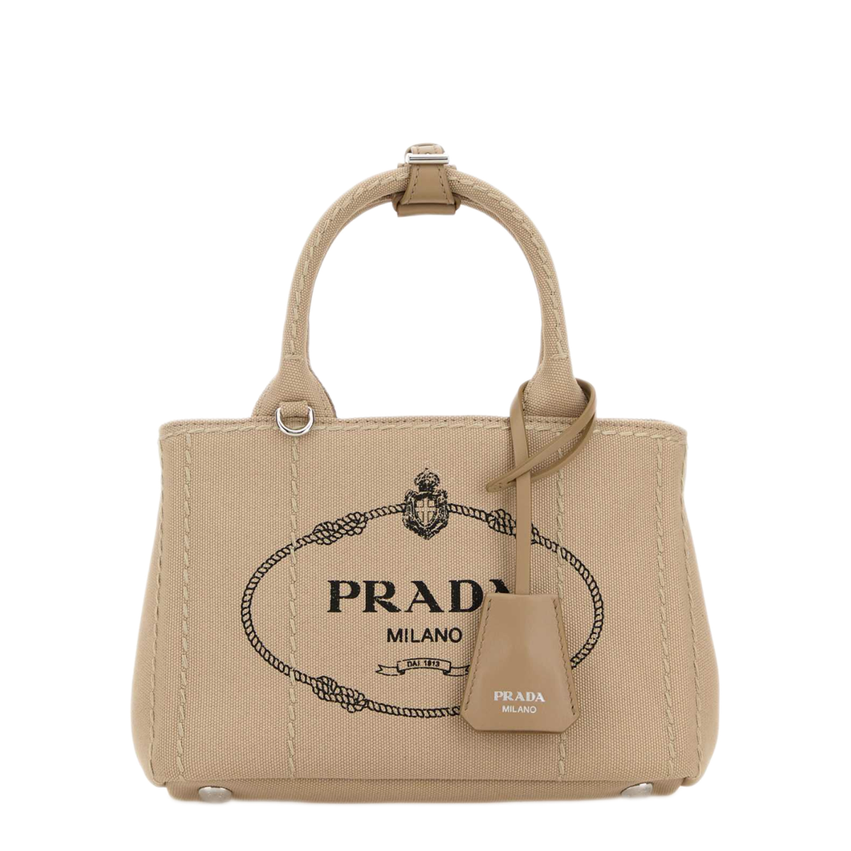 MAYFEYR - Prada - Beige Canvas Mini Handbag - 1BA038V8OKRCYAF0065