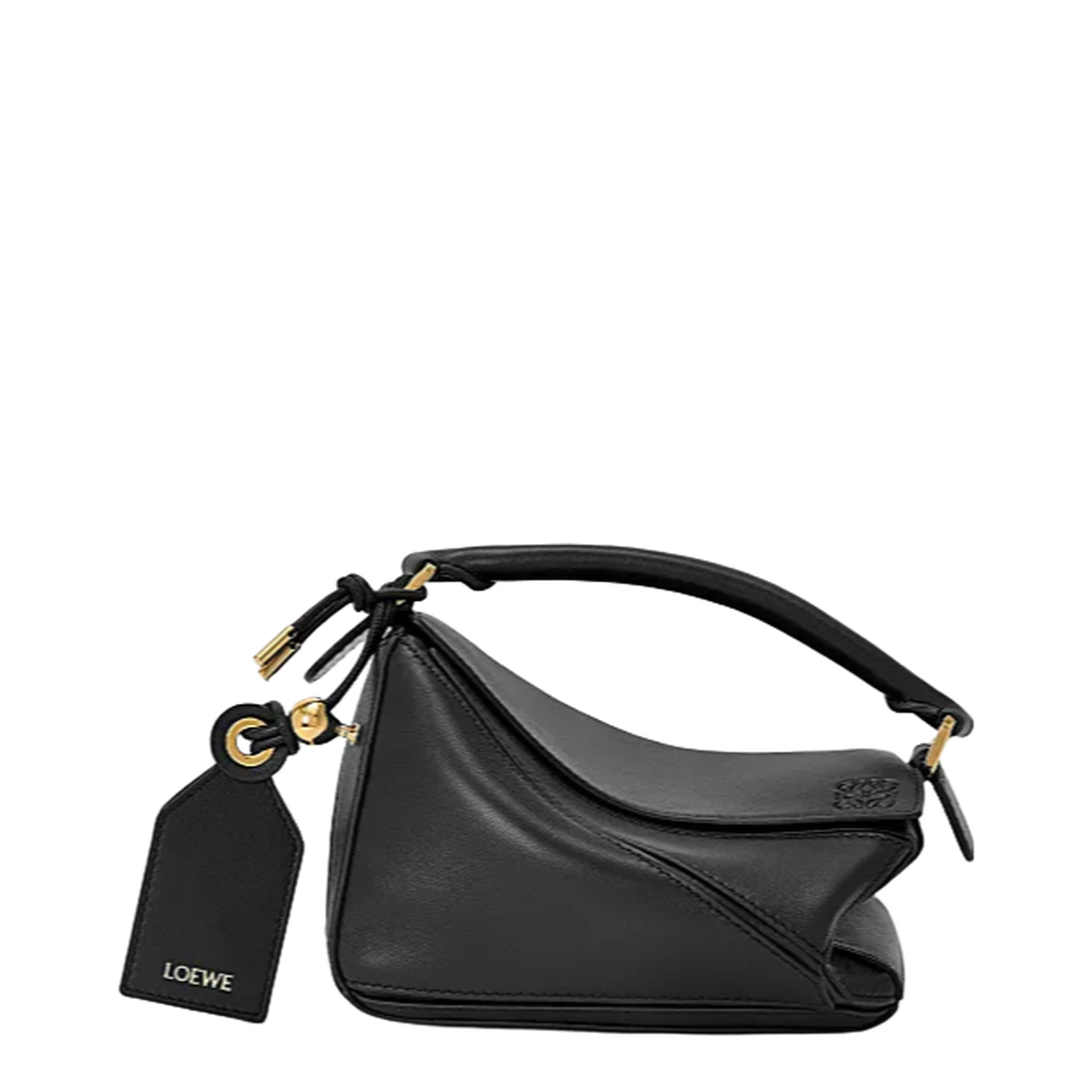 Mini Featherlight Puzzle Bag in Nappa Lambskin Black