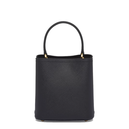 Small Saffiano Leather Panier Bag