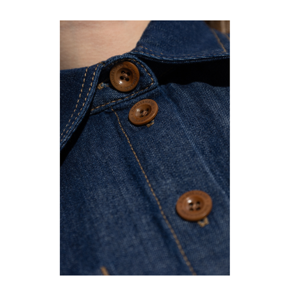 Denim Shirt with Fringes
