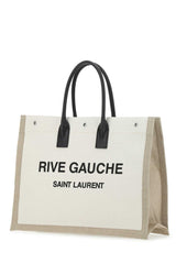 Logo-Print Linen and Cotton-Blend Canvas Tote Bag SHW