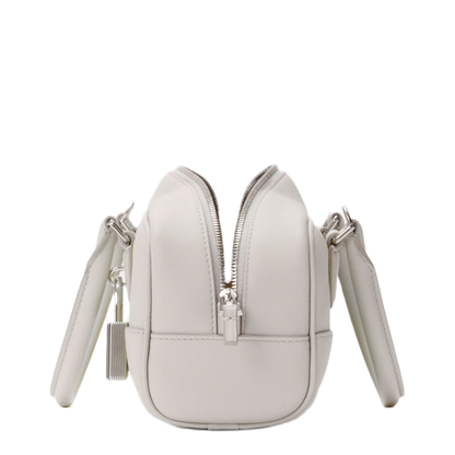 Amazona 23 Cropped Leather Shoulder Bag - Pale Grey/Light Citrine