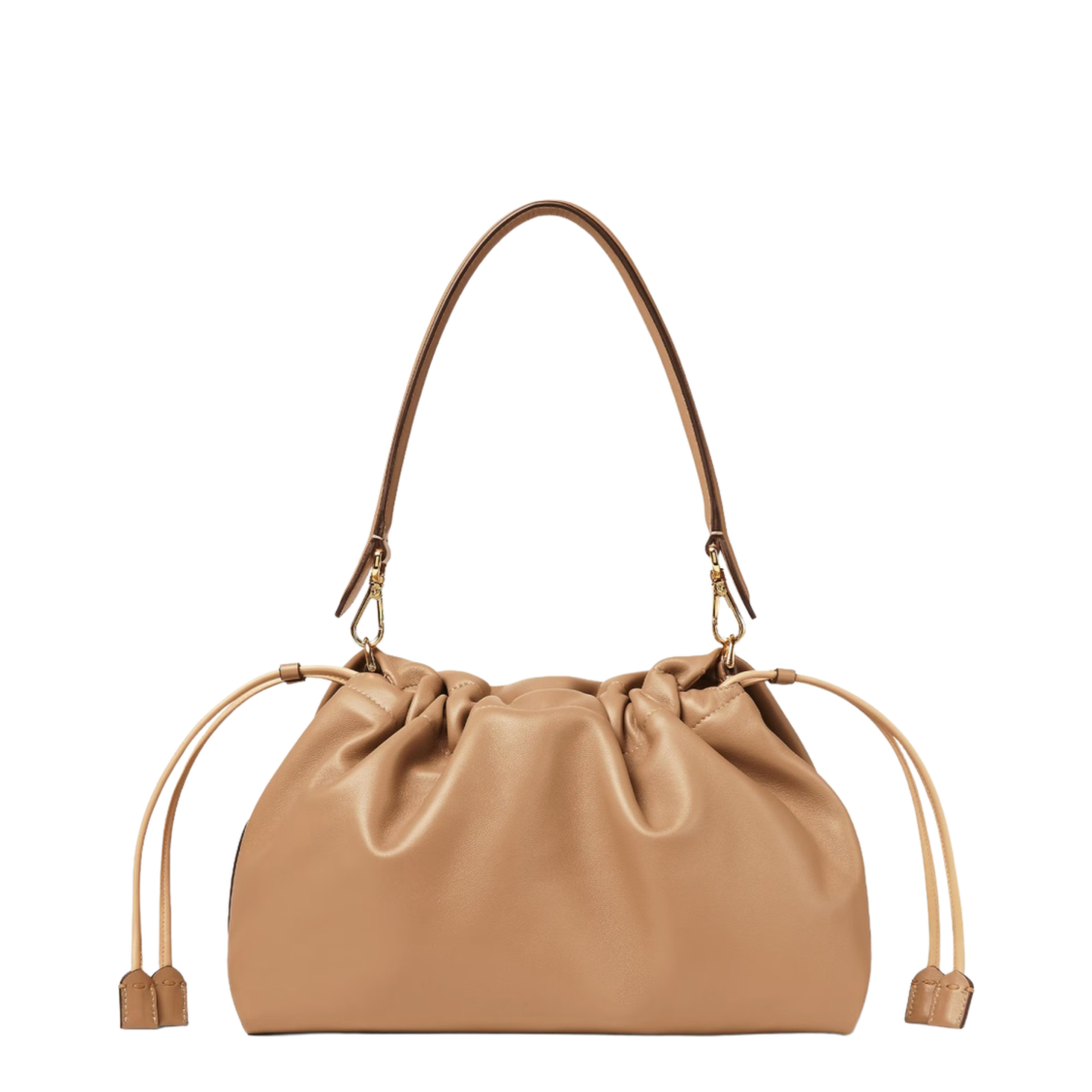 Baguette Large Leather Top Handle Bags - Brown