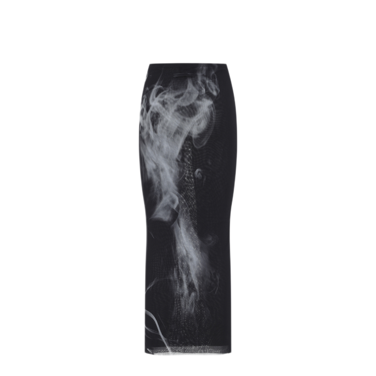 Mesh Printed Smoking Long Skirt
