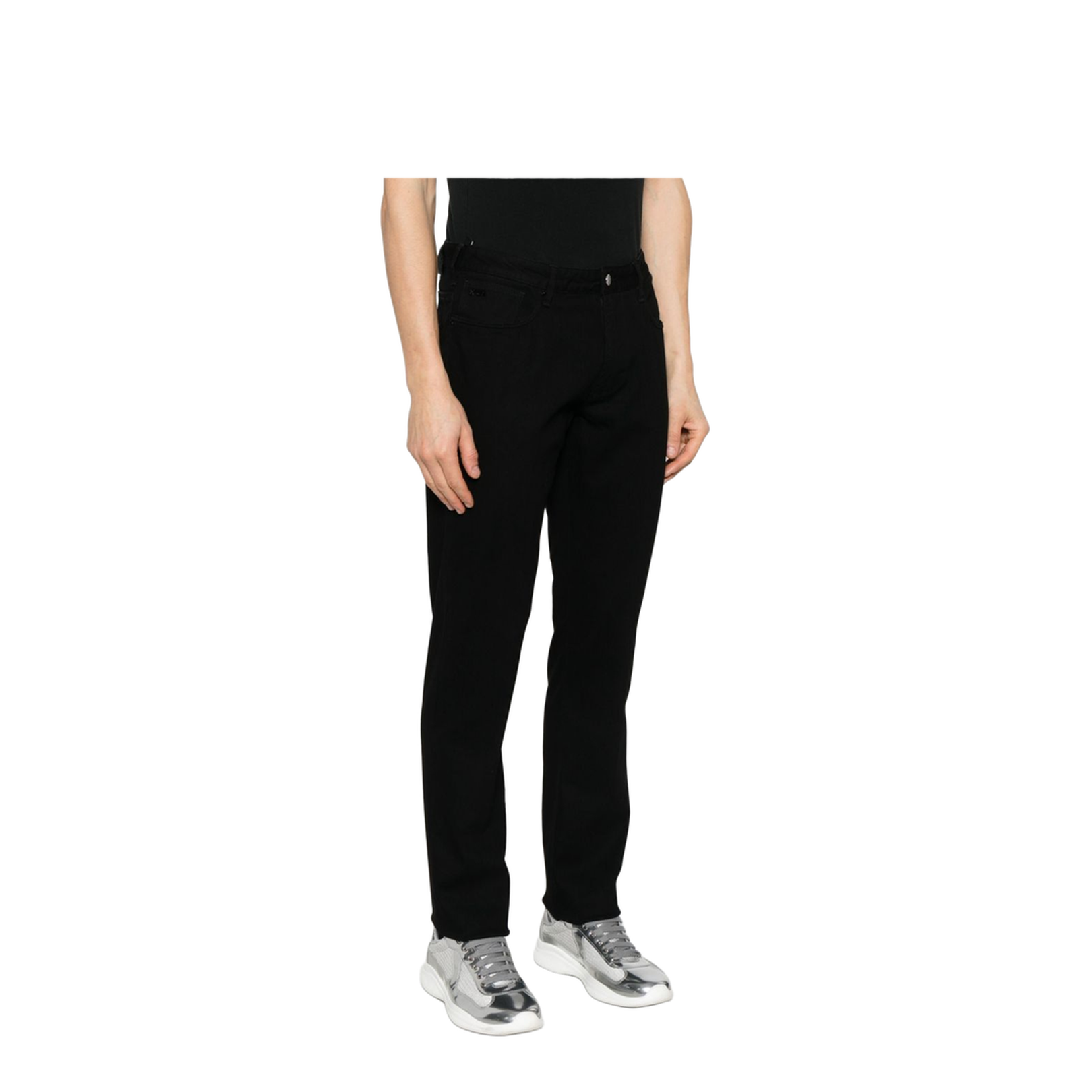 Black Denim Cotton Jeans