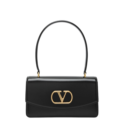 Vain Calfskin Shoulder Bag - Nero