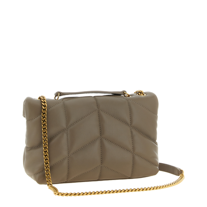 Toy Puffer in Lambskin in Grey & Silver