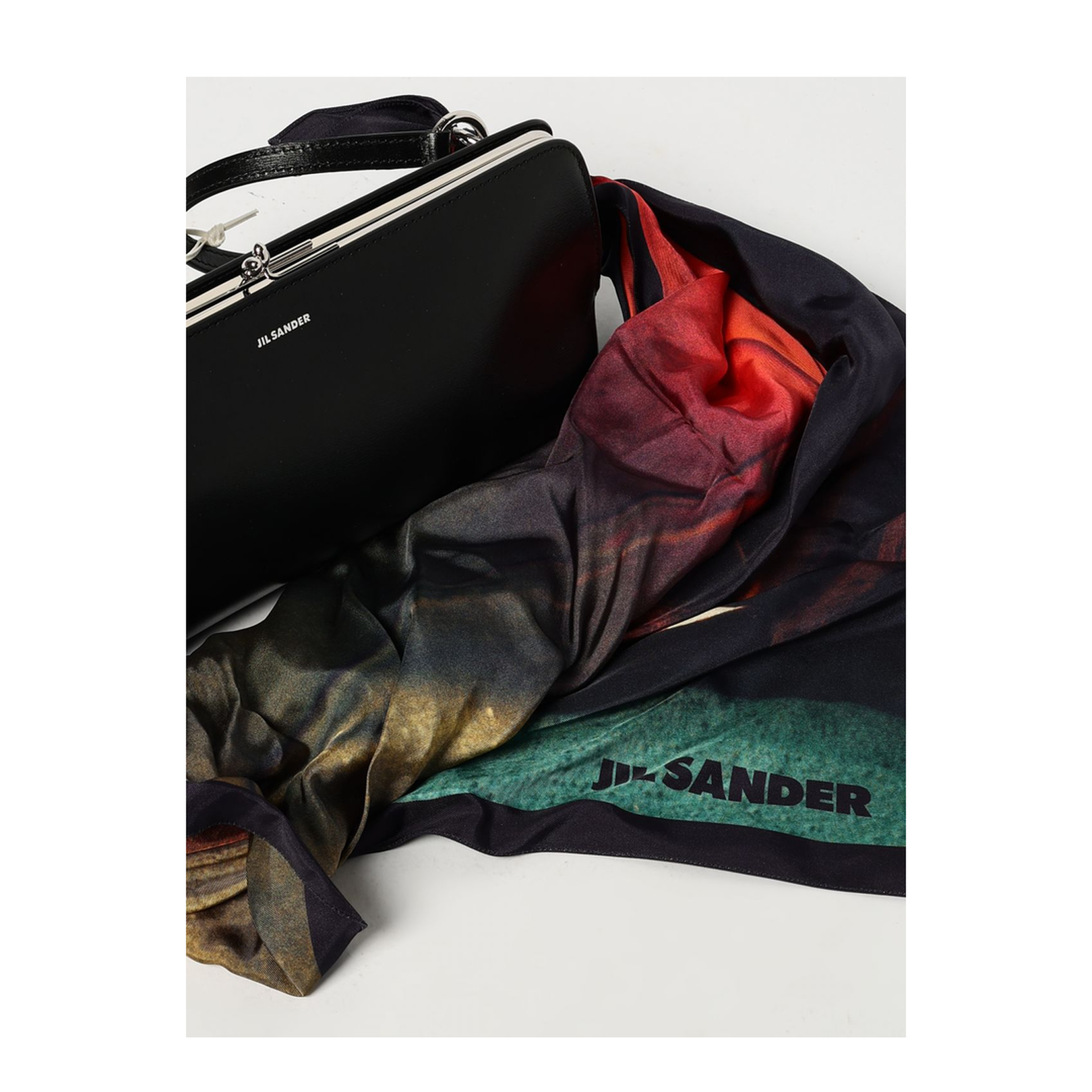 Goji Bag with Silk Scarf Handle