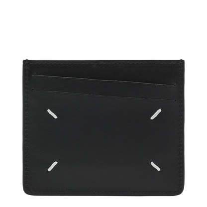Four Stitches Black Card Holder