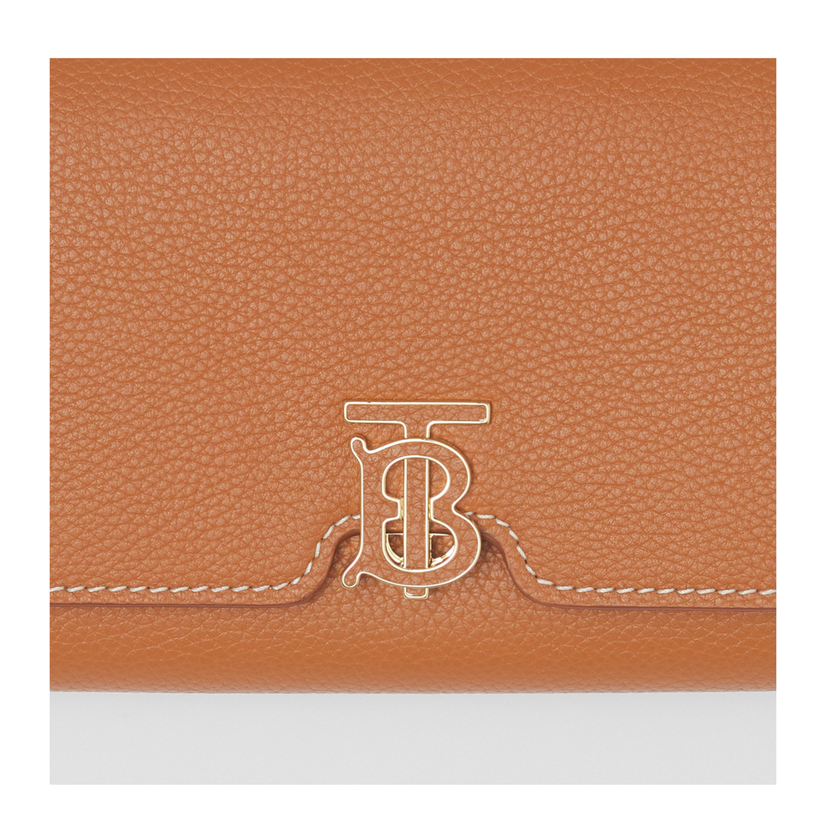 Monogram Motif Grainy Leather Continental Wallet
