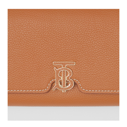 Monogram Motif Grainy Leather Continental Wallet