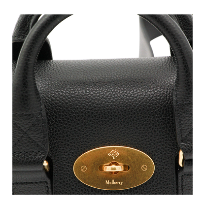 Bayswater Mini Small Classic Grain Top-Handle Bag - Black