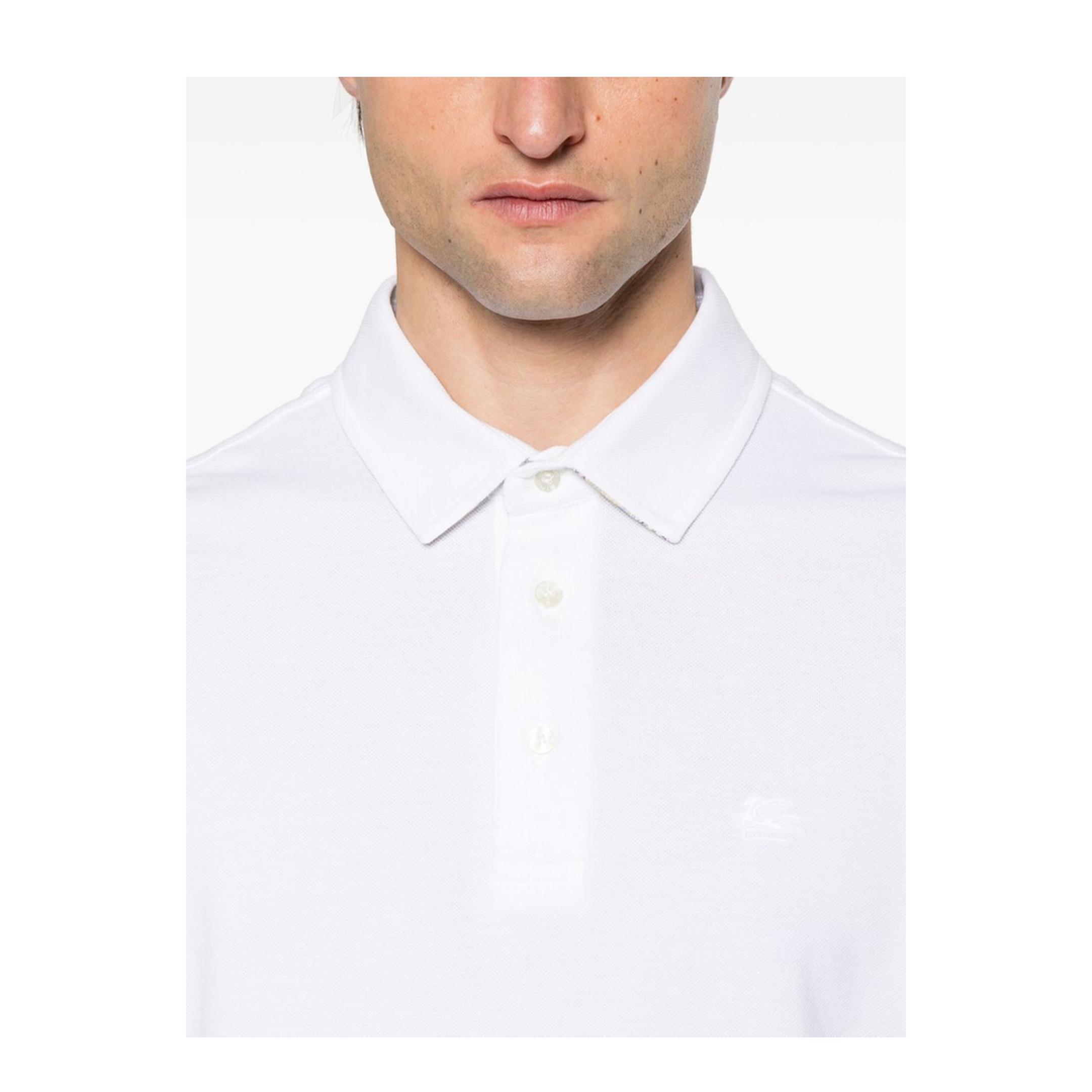 MAYFEYR - Etro - Pegaso-Embroidered Polo Shirt - MRMD0006AJ264