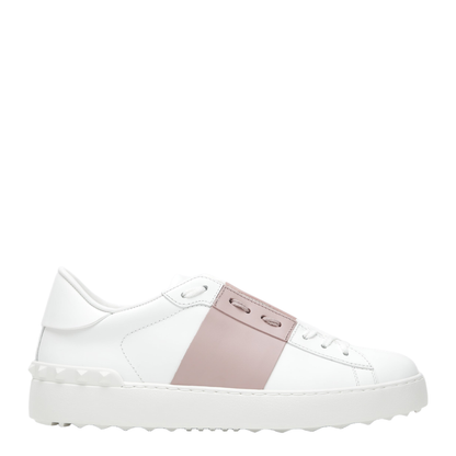 MAYFEYR - Valentino - Open Sneakers In White/Antique Pink - 8W2S0781BLU834