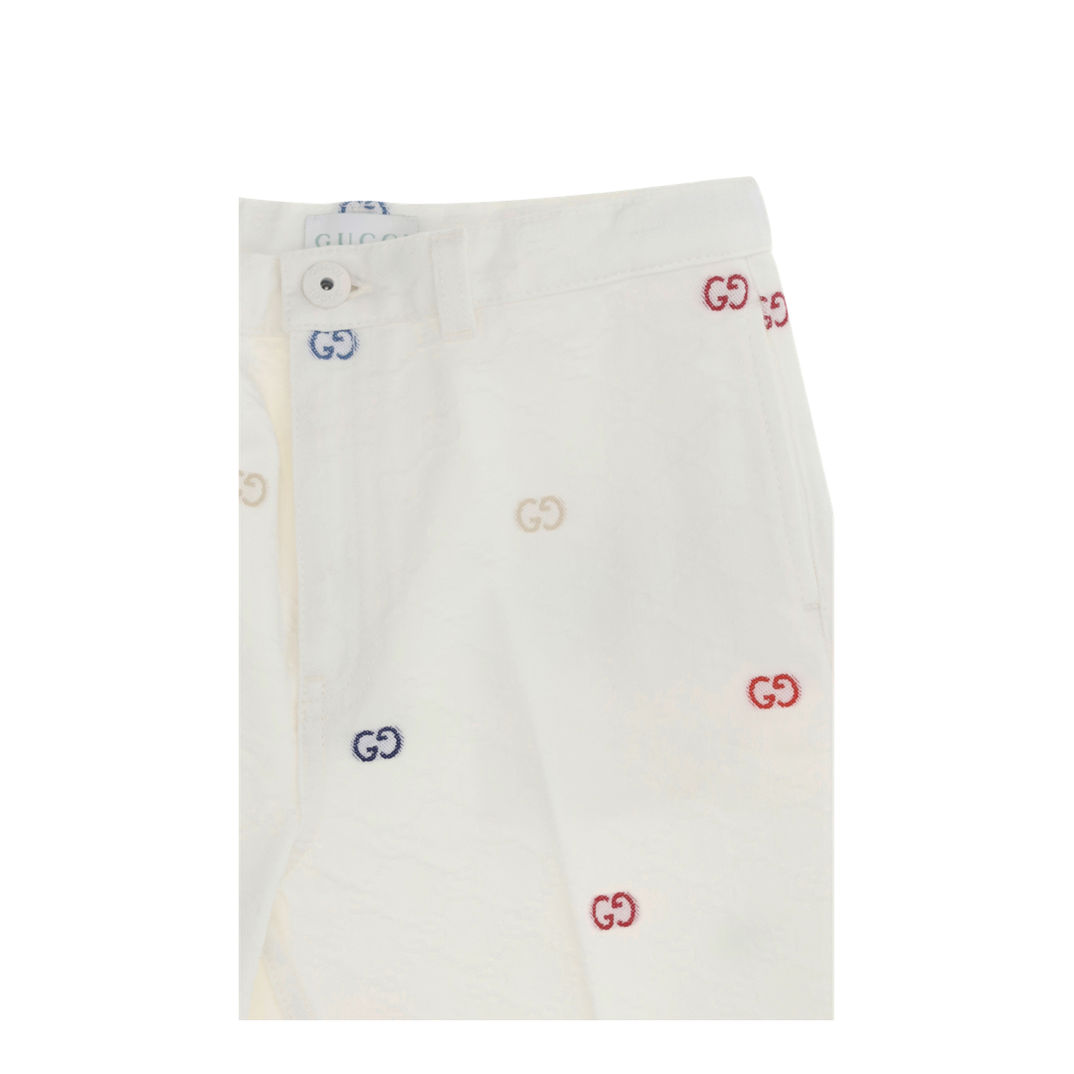MAYFEYR - Gucci - Cotton Denim Jacquard Shorts - 854002XDDFC