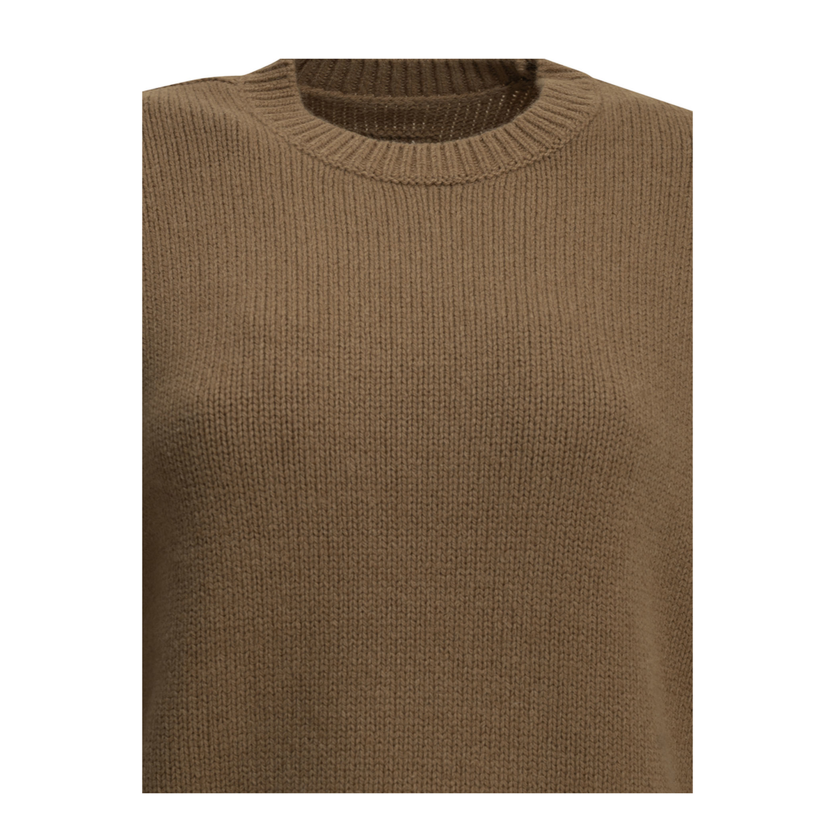 MAYFEYR - Toteme - Camel Colored Crew Neck Sweater - 264WRT0828YA0349033CAMEL