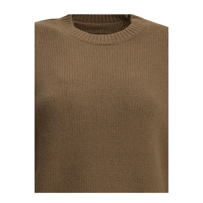 MAYFEYR - Toteme - Camel Colored Crew Neck Sweater - 264WRT0828YA0349033CAMEL