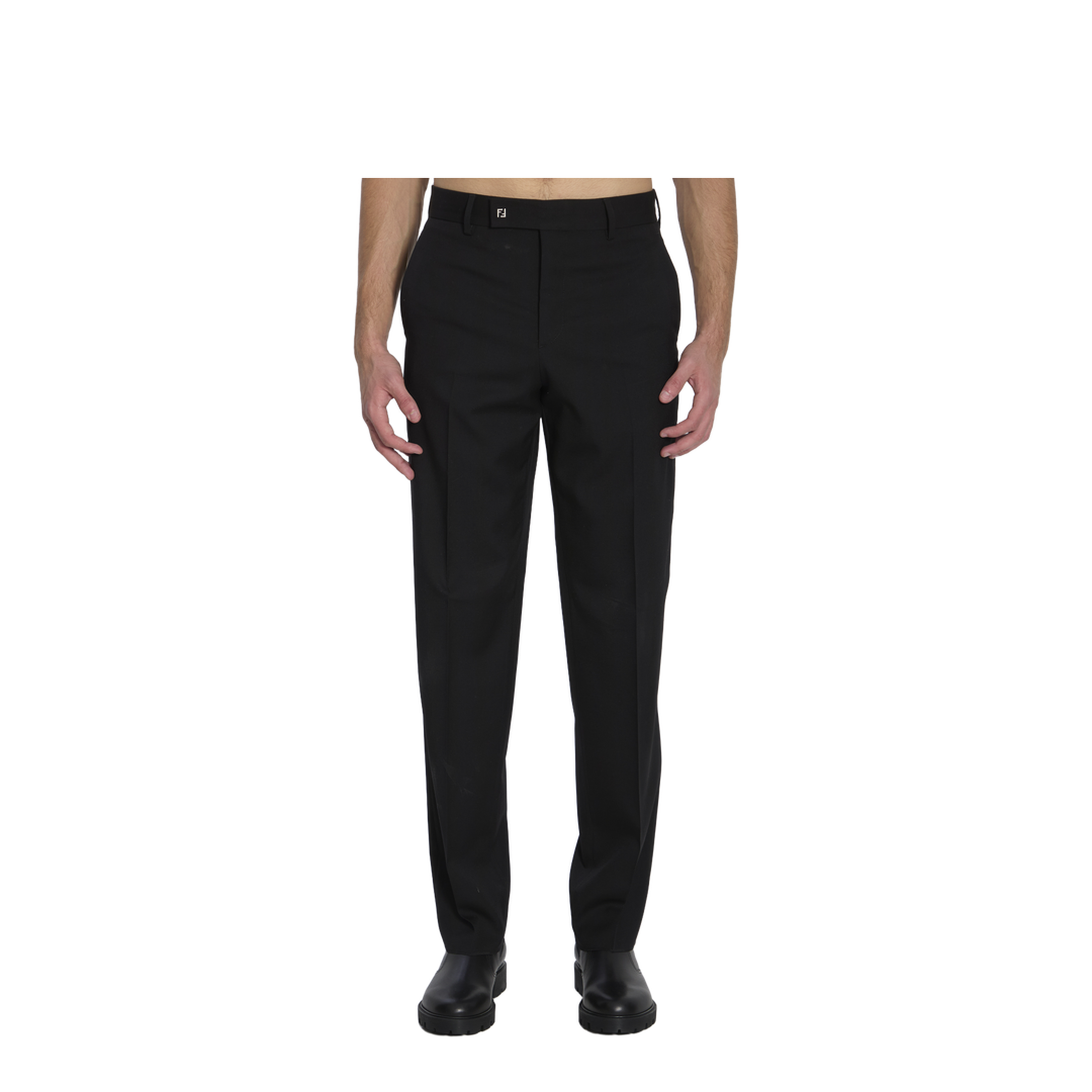 Black Wool Trousers