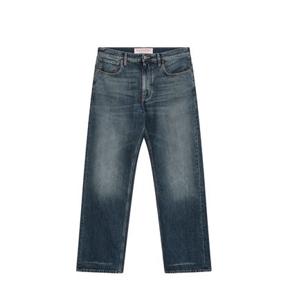 Stonewashed Denim Jeans