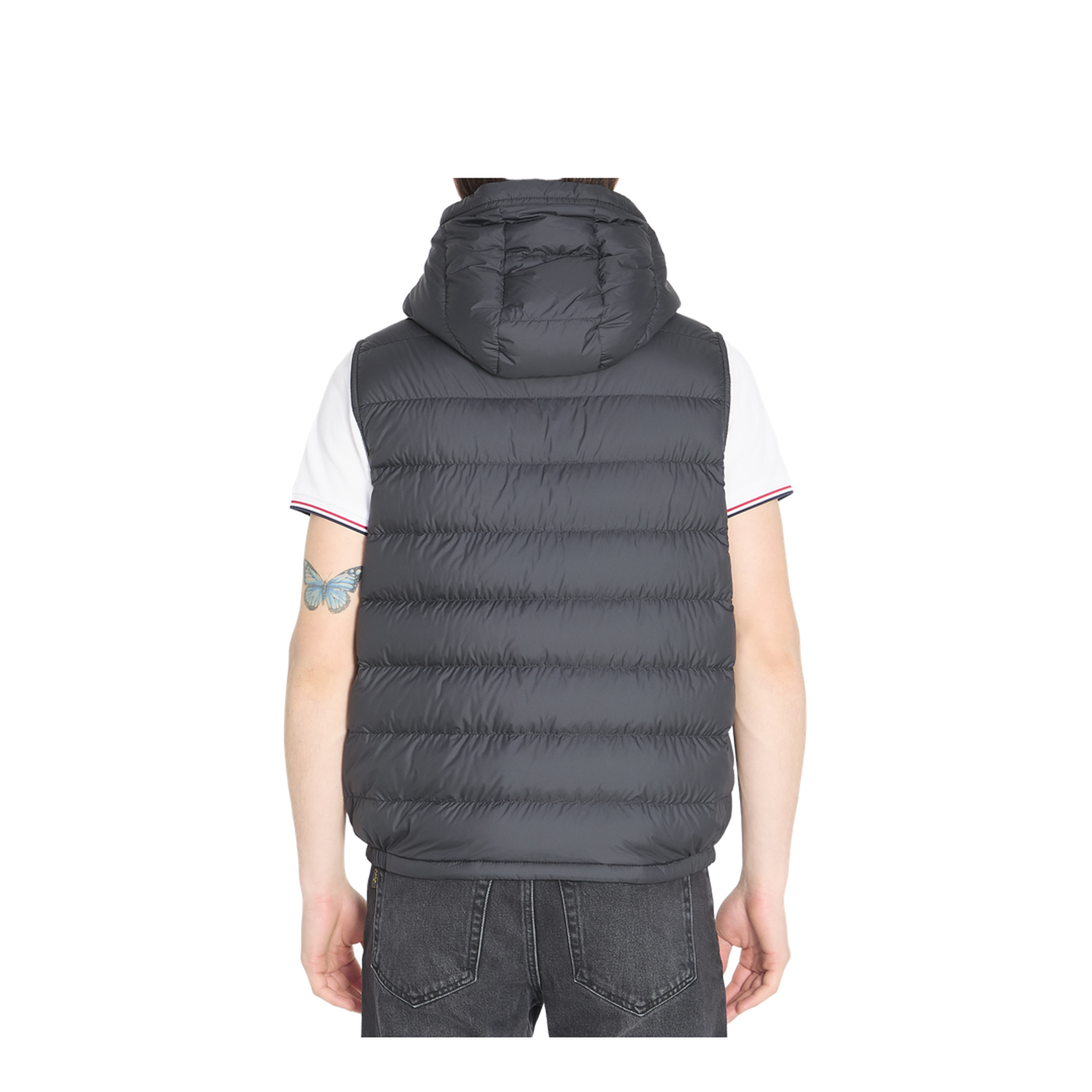 Black Marseillan Hooded Down Gilet