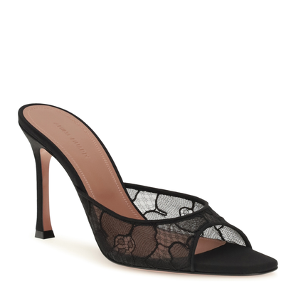 MAYFEYR - Amina Muaddi - Alexa Lace Sandals - 12S356877ALE