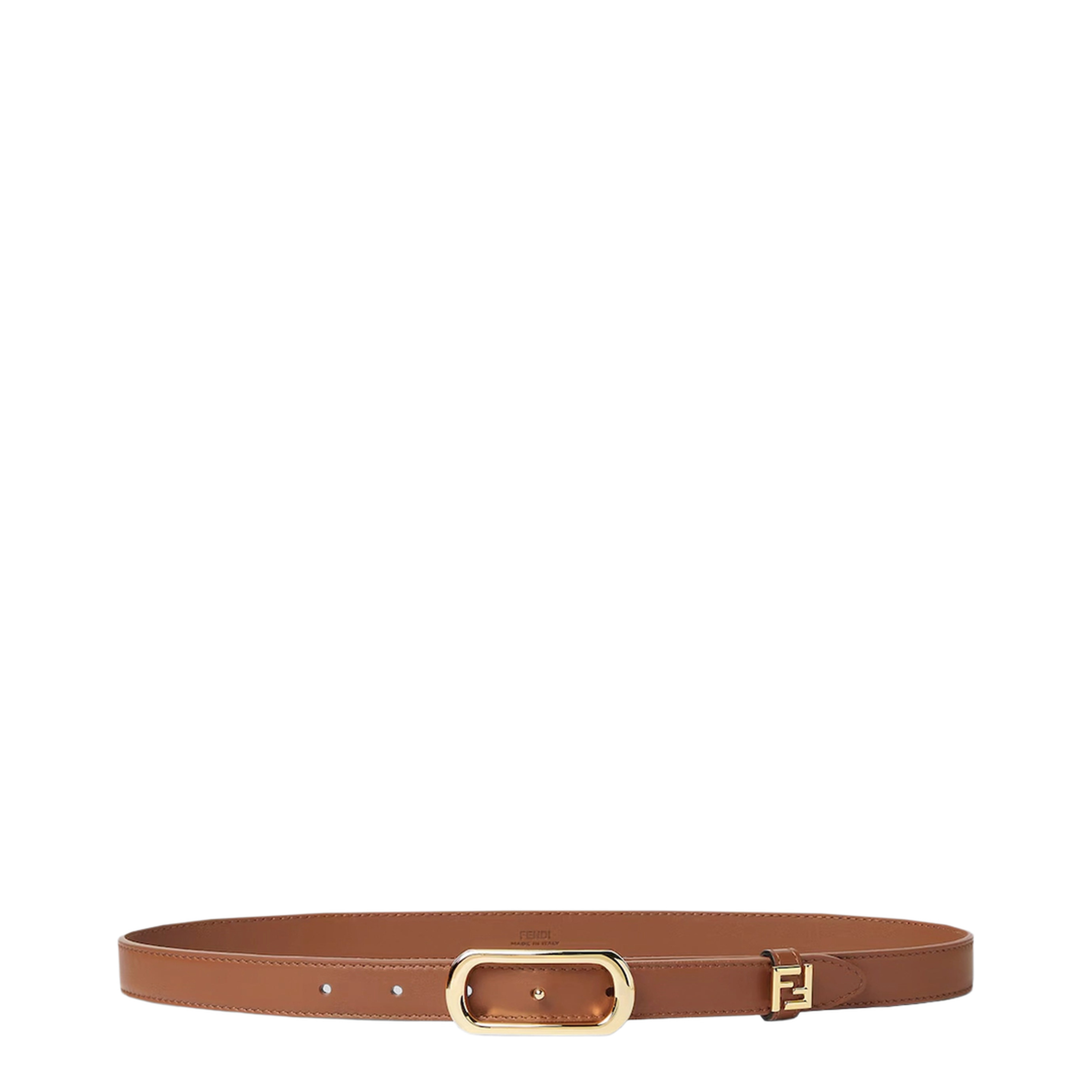 MAYFEYR - Fendi - Sellier Brown Leather Ff Belt - 8C0778A0KKF1UJK