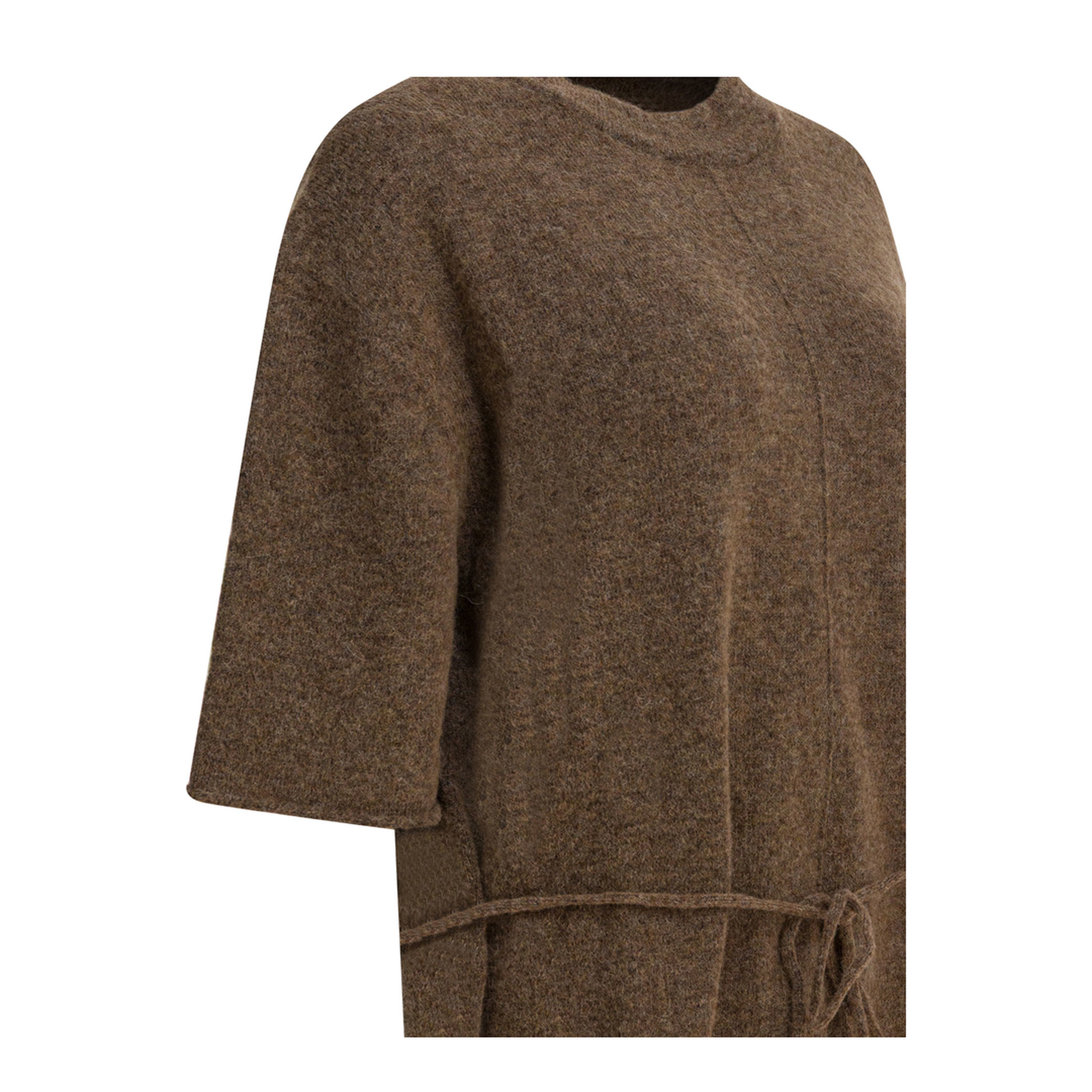 MAYFEYR - Umarmung - Wool Blend Crew Neck Sweater - UM253APO11SEPIA