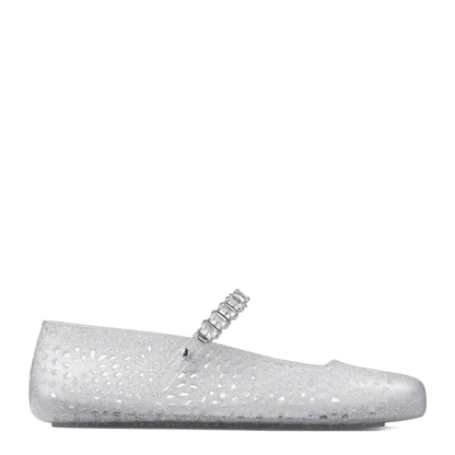 MAYFEYR - Jimmy Choo - Flat Shoes Silver - THEJELLYNTXCLEARSILVERMIXCRYSTAL