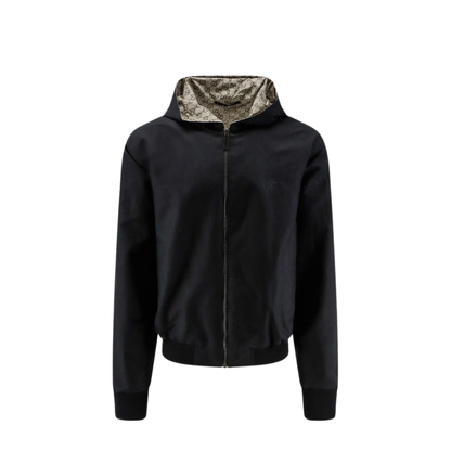 Reversible Zip Jacket In Cotton