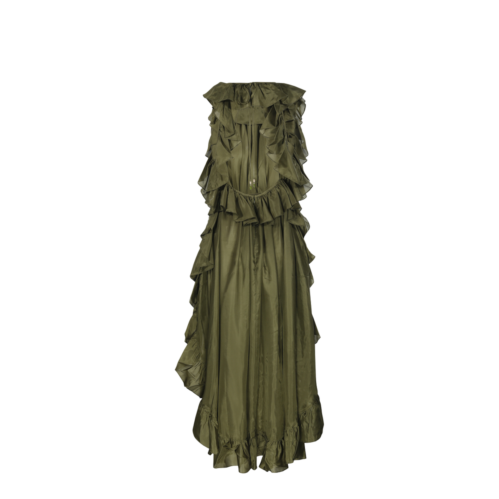 Cascadian Ruffle Midi Dress