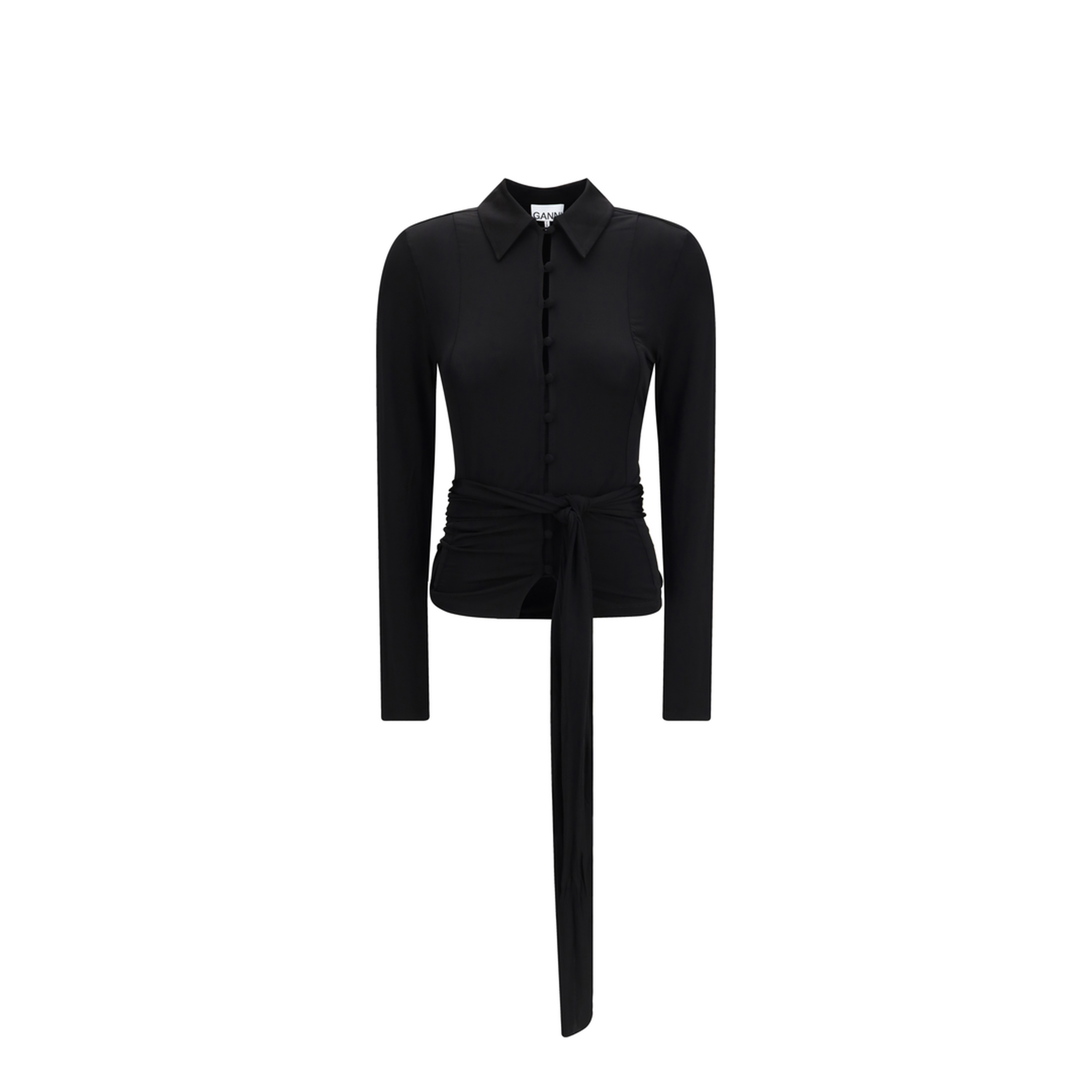 MAYFEYR - Ganni - Marl Mesh Shirt - A1040237
