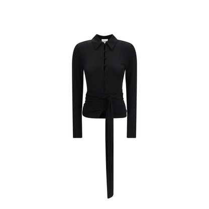 MAYFEYR - Ganni - Marl Mesh Shirt - A1040237