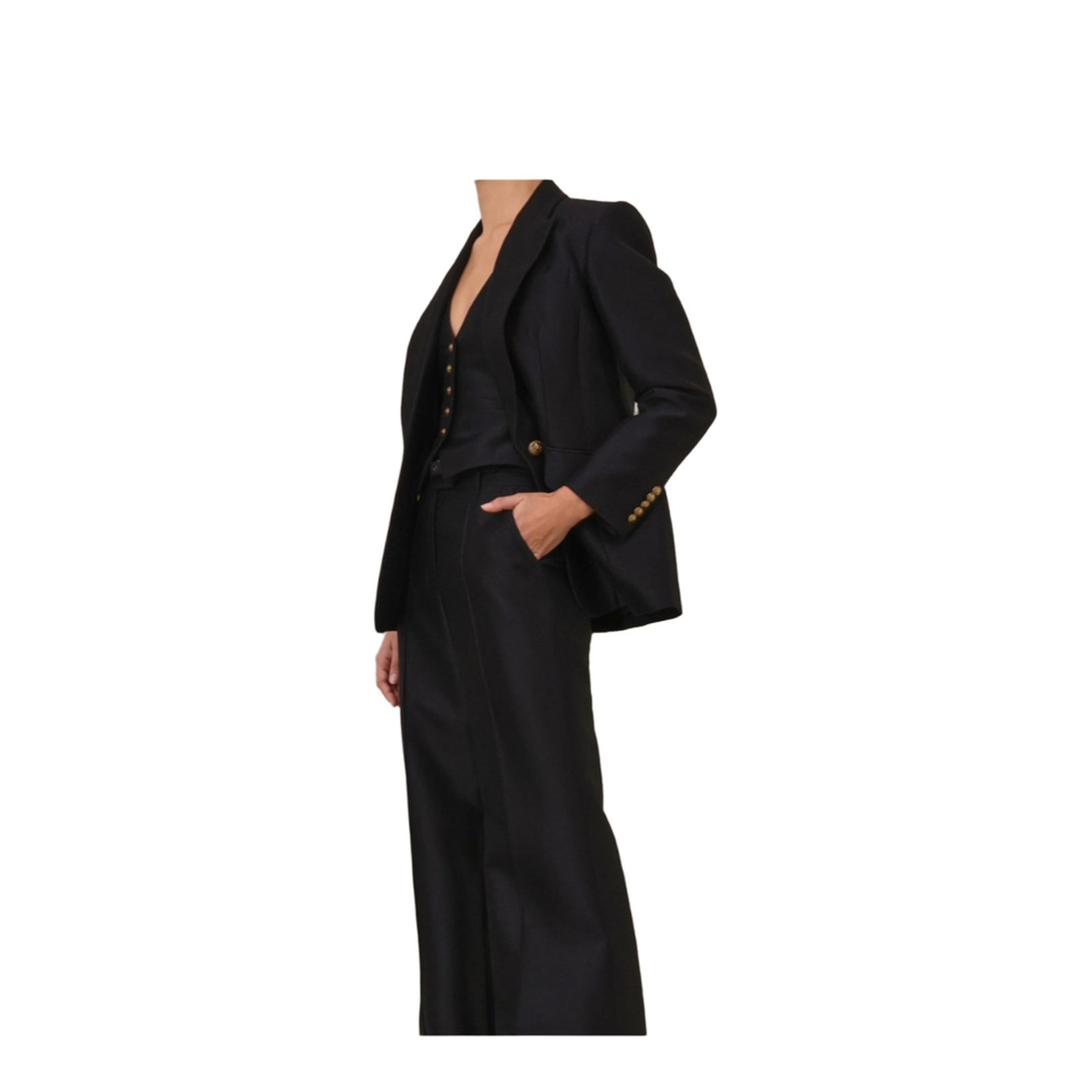 Black Wool Blend Hypnotic Blazer