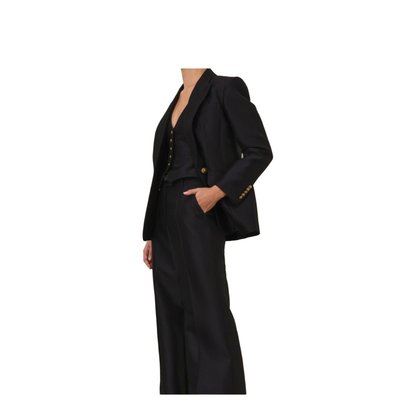 Black Wool Blend Hypnotic Blazer