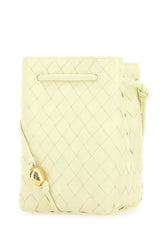 Small Crossbody Bucket Bag In Yellow Ice Cream