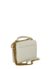 College Medium Shoulder Bag, Gold Hardware